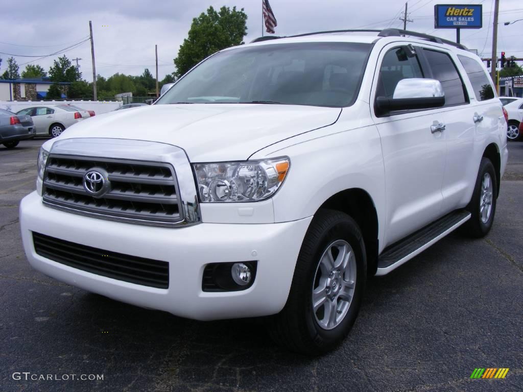 Super White Toyota Sequoia