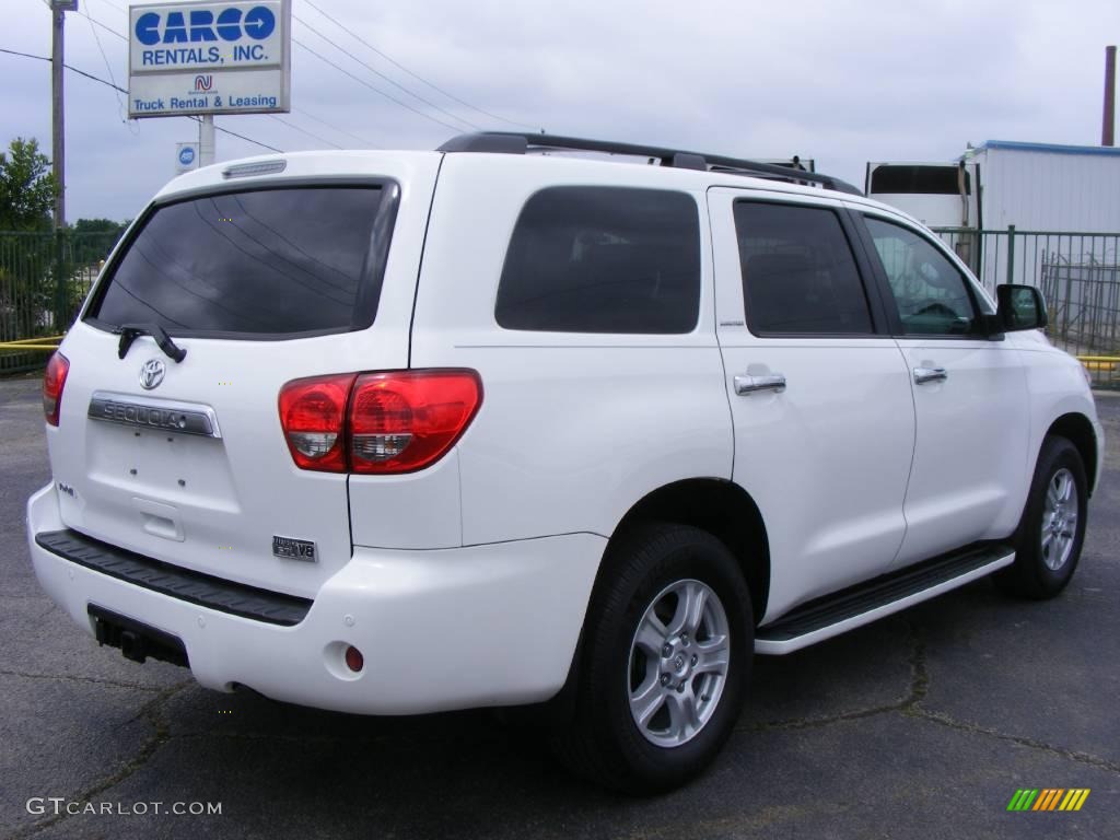 2008 Sequoia Limited - Super White / Graphite photo #3