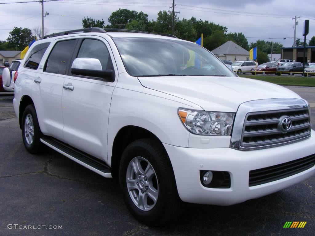 2008 Sequoia Limited - Super White / Graphite photo #4