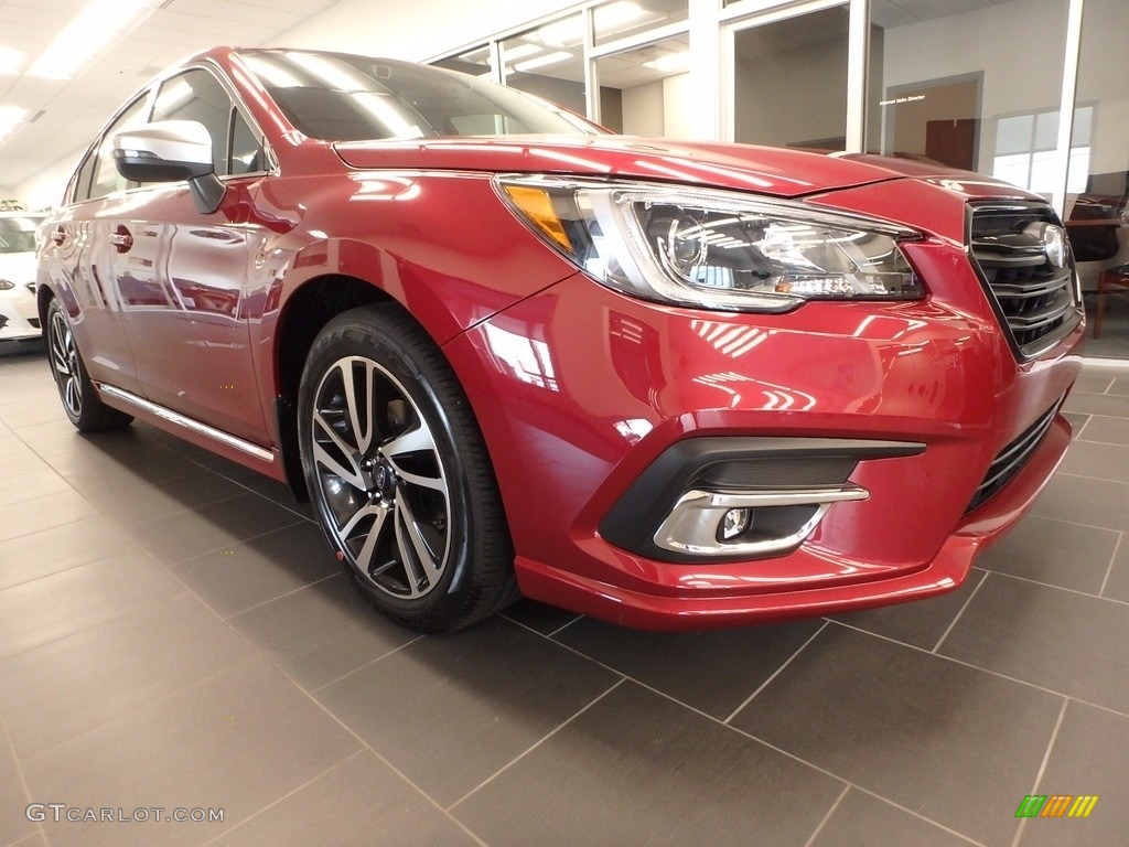 2018 Legacy 2.5i Sport - Crimson Red Pearl / Two-Tone Gray photo #1