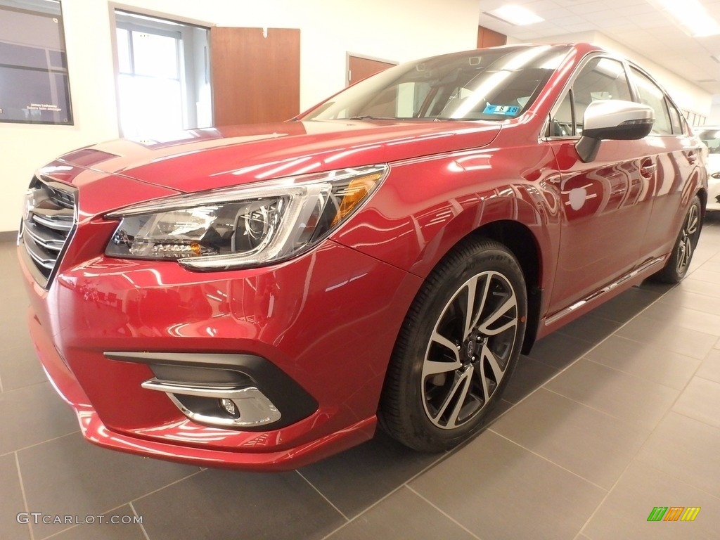 2018 Legacy 2.5i Sport - Crimson Red Pearl / Two-Tone Gray photo #6