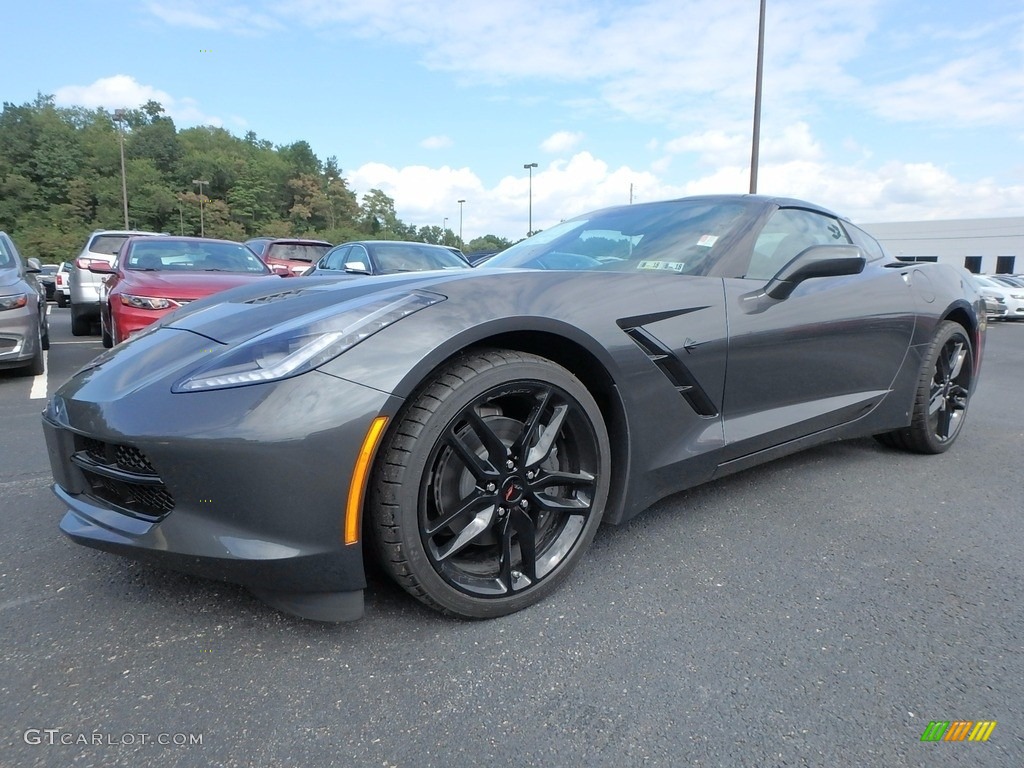 2018 Corvette Stingray Coupe - Watkins Glen Gray Metallic / Jet Black photo #1