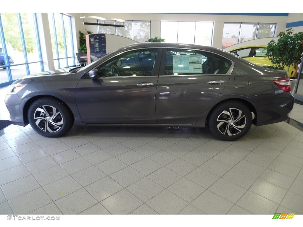 2017 Accord LX Sedan - Modern Steel Metallic / Black photo #3