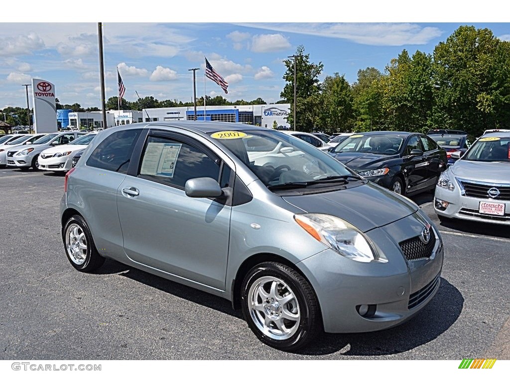 2007 Yaris 3 Door Liftback - Meteorite Metallic / Dark Charcoal photo #1