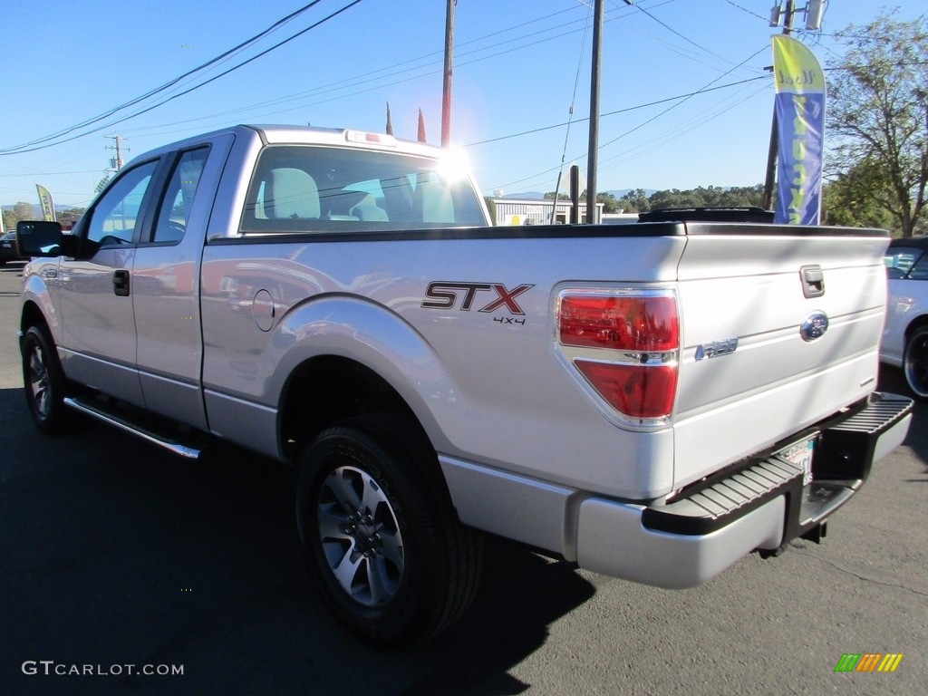 2014 F150 STX SuperCab 4x4 - Ingot Silver / Steel Grey photo #5