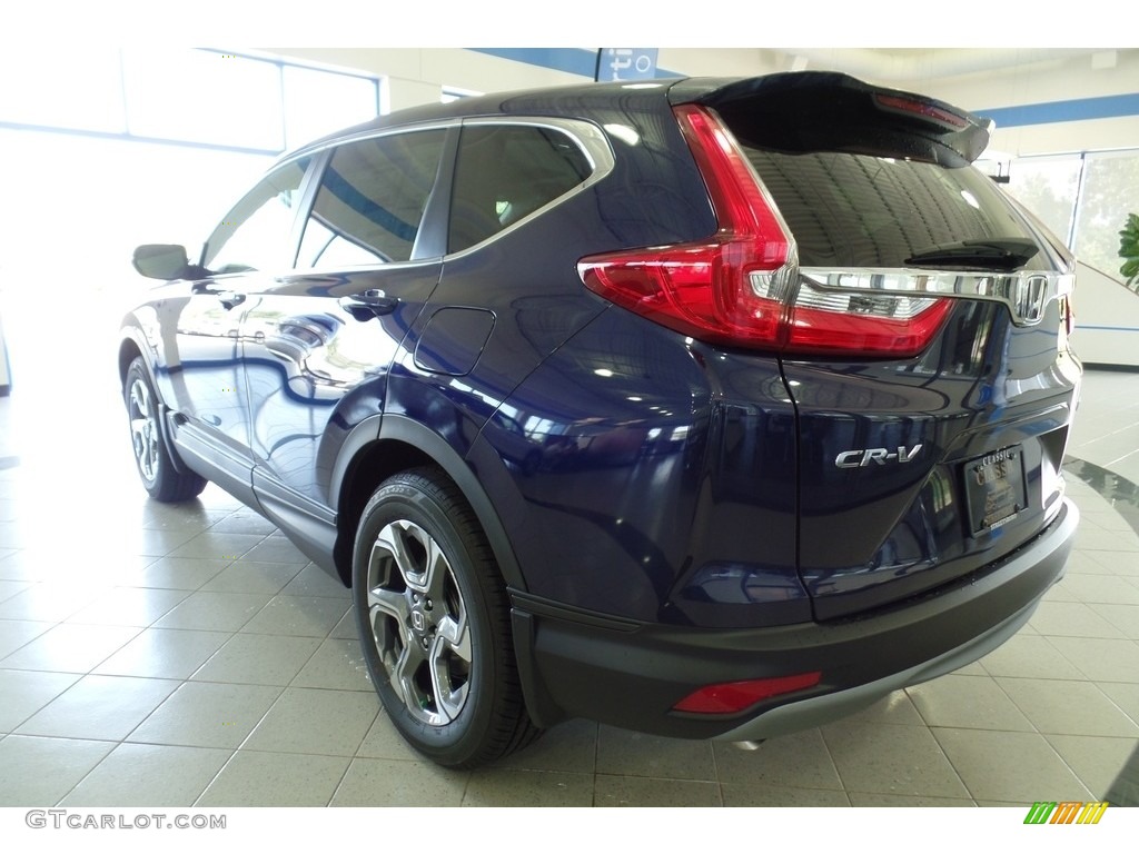 2017 CR-V EX AWD - Obsidian Blue Pearl / Gray photo #2