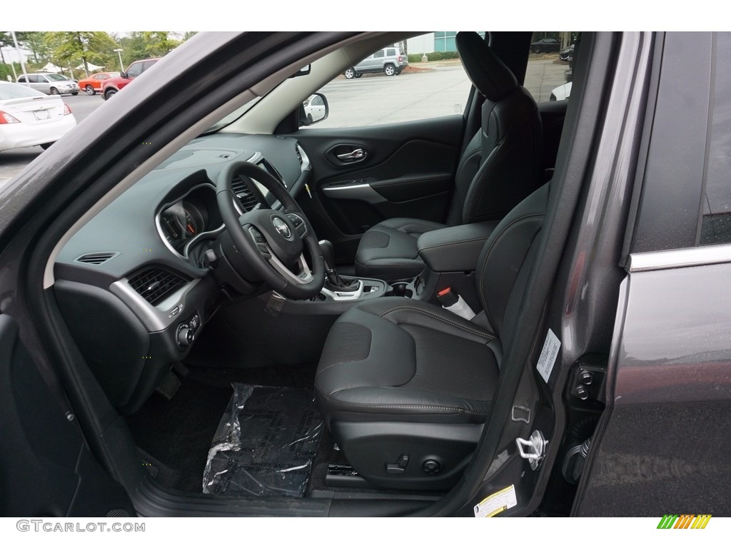 Black Interior 2018 Jeep Cherokee Latitude Plus Photo #122514889