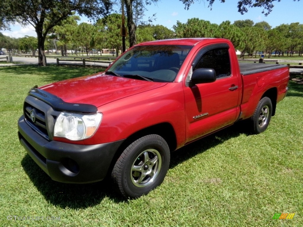 2006 Tacoma Regular Cab - Impulse Red Pearl / Graphite Gray photo #1