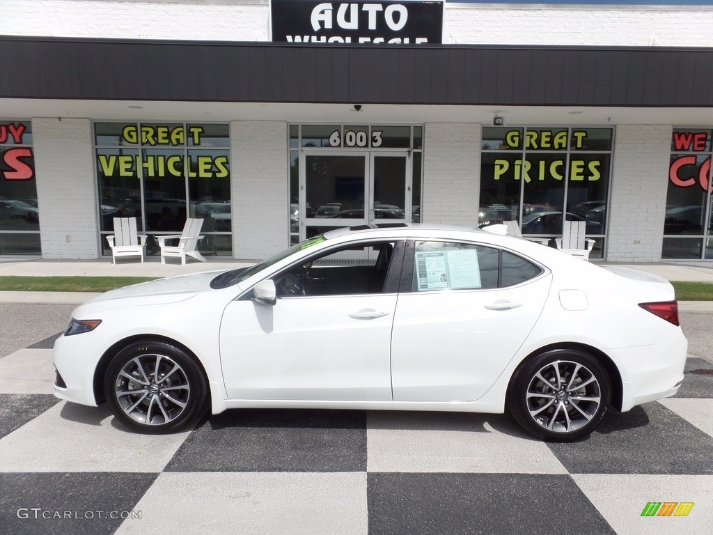 2017 TLX V6 Advance Sedan - Bellanova White Pearl / Ebony photo #1