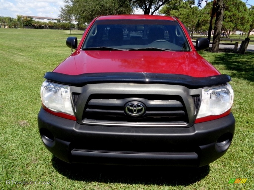 2006 Tacoma Regular Cab - Impulse Red Pearl / Graphite Gray photo #16