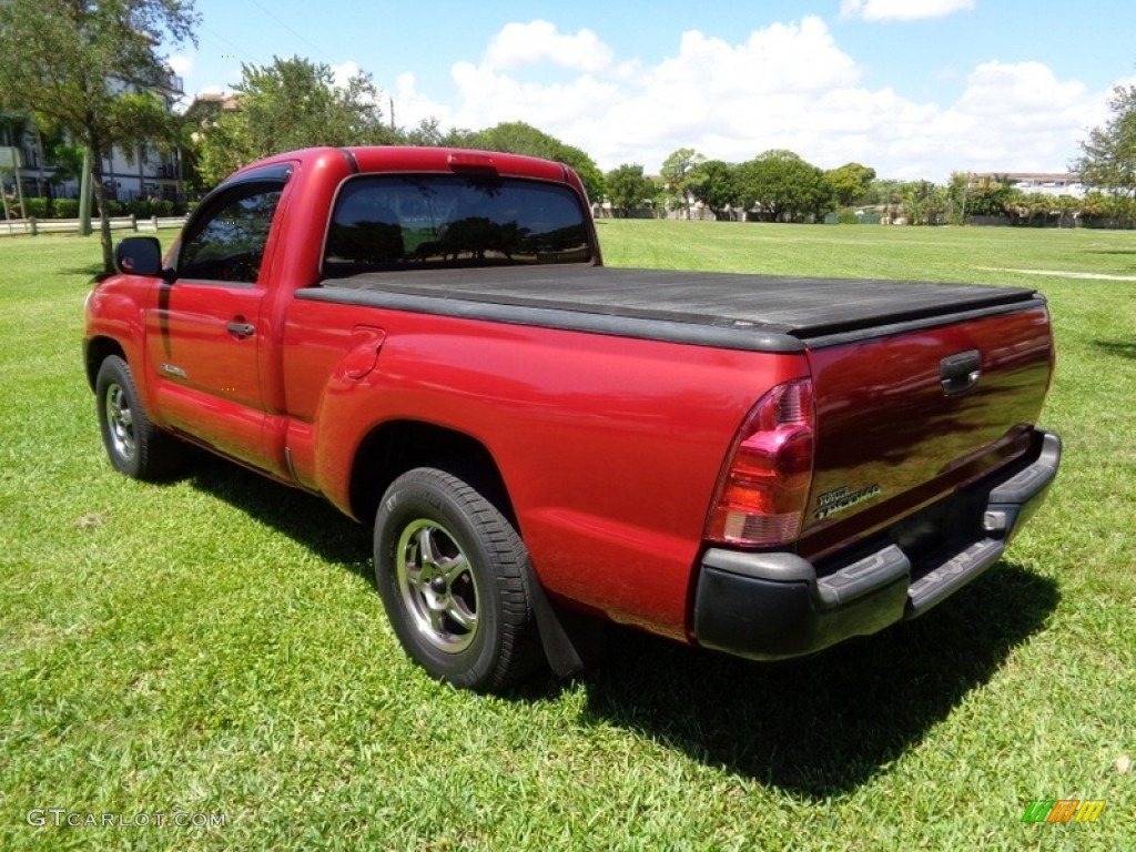 2006 Tacoma Regular Cab - Impulse Red Pearl / Graphite Gray photo #20