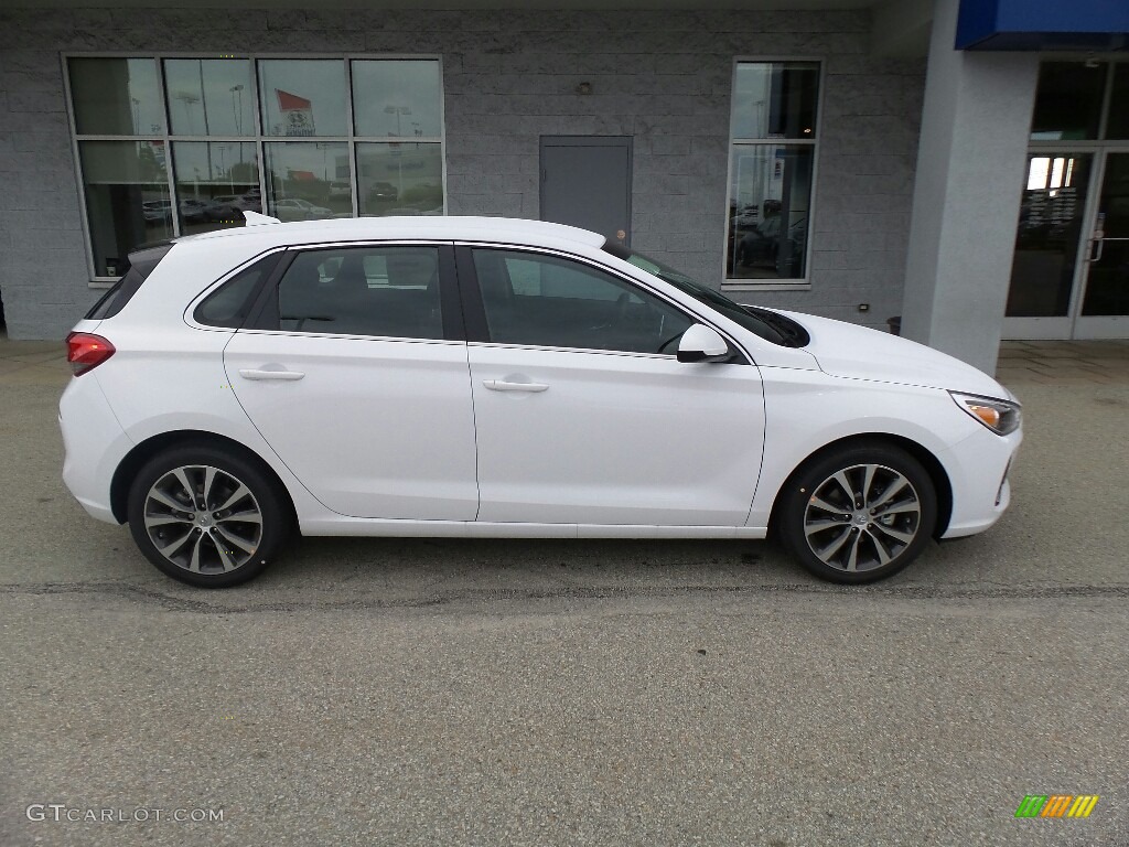 Ceramic White 2018 Hyundai Elantra GT Sport Exterior Photo #122515631