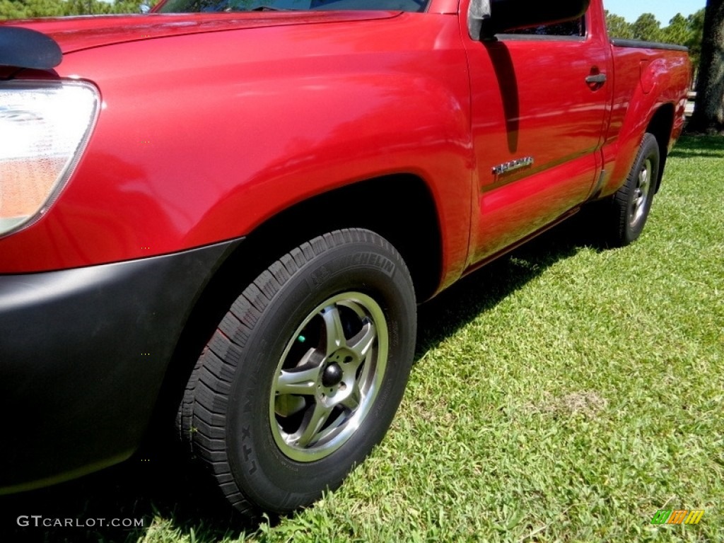 2006 Tacoma Regular Cab - Impulse Red Pearl / Graphite Gray photo #28