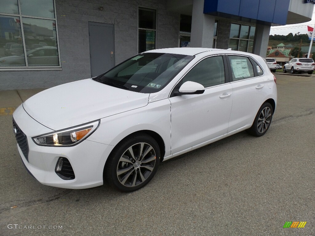 2018 Elantra GT Sport - Ceramic White / Black photo #5