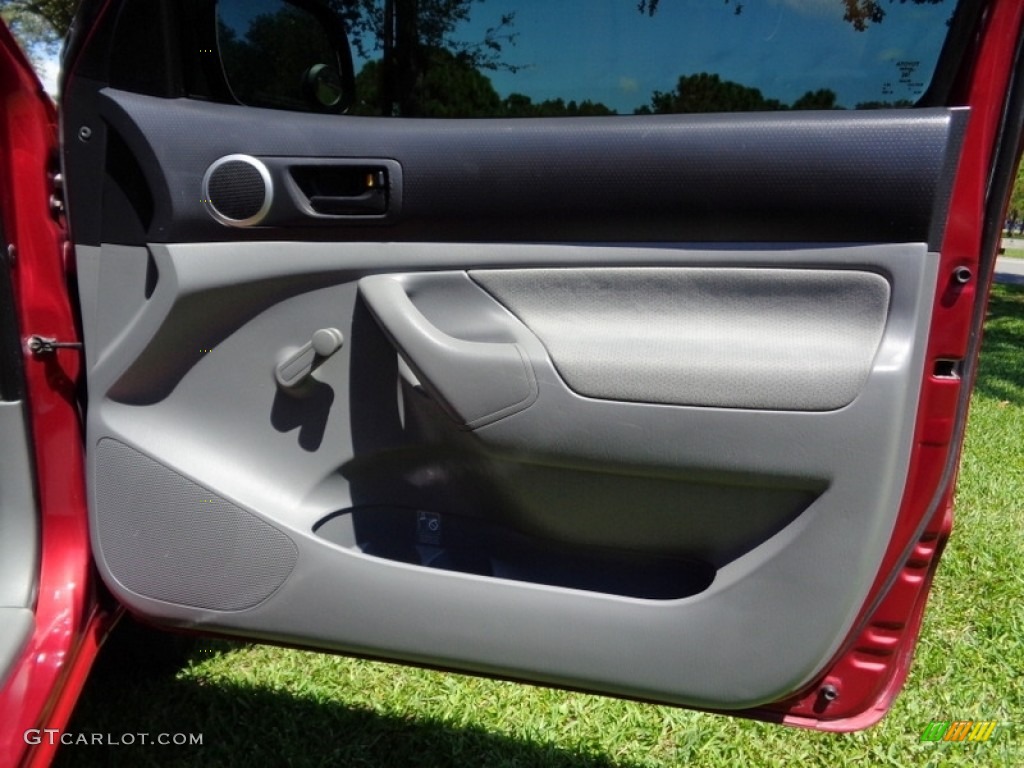 2006 Tacoma Regular Cab - Impulse Red Pearl / Graphite Gray photo #39