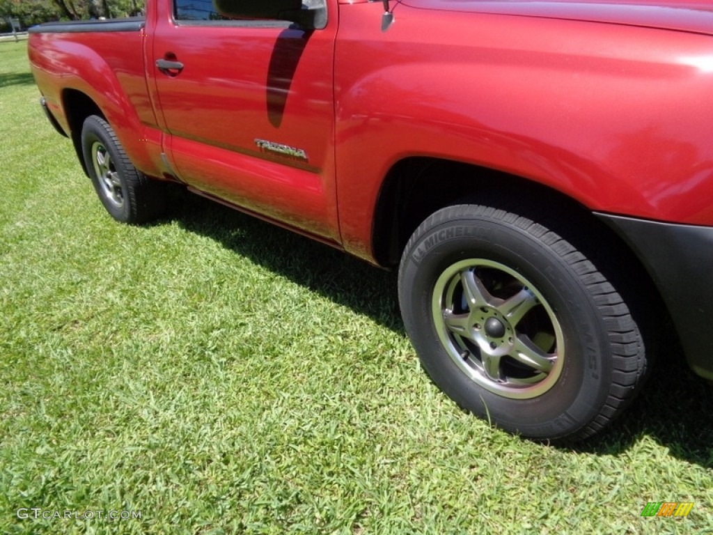 2006 Tacoma Regular Cab - Impulse Red Pearl / Graphite Gray photo #42