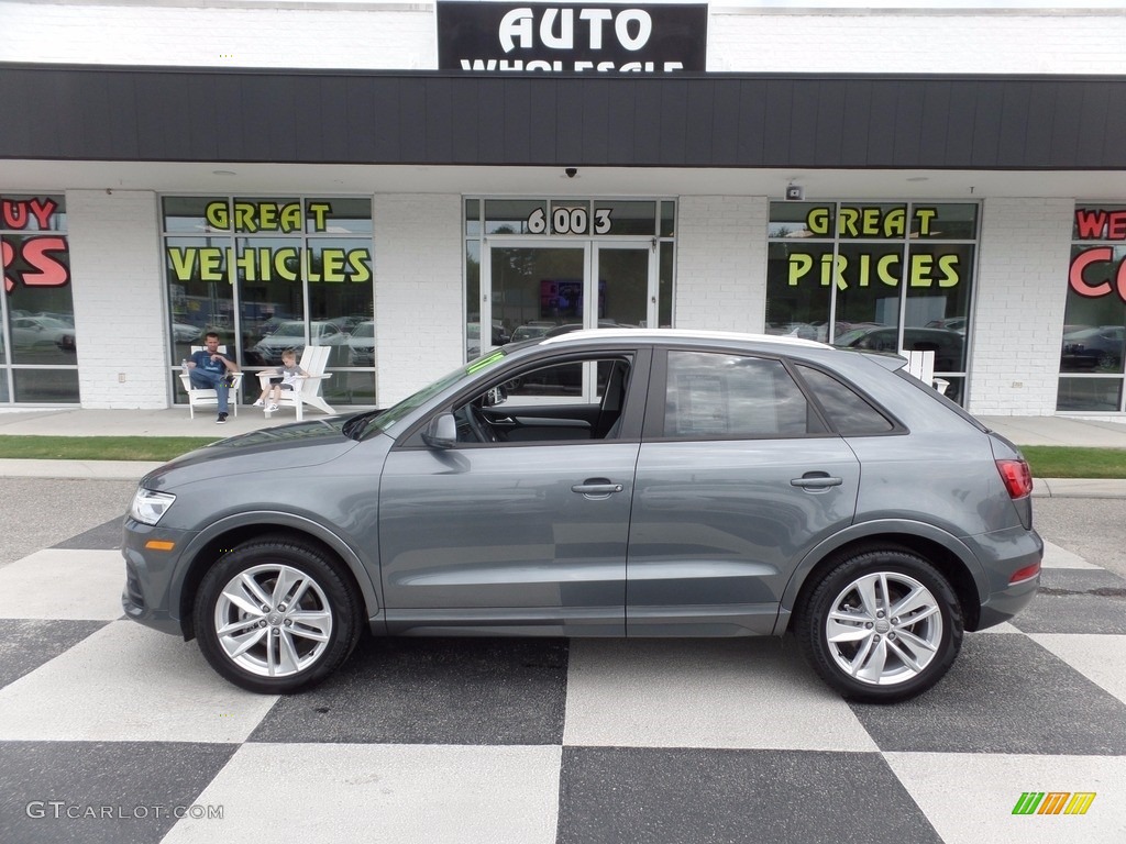 2017 Q3 2.0 TFSI Premium Plus - Monsoon Gray Metallic / Rock Gray photo #1