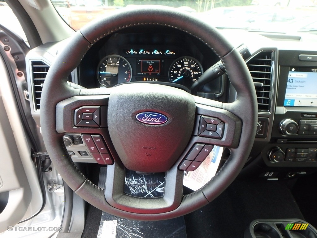 2018 Ford F150 XLT SuperCab 4x4 Earth Gray Steering Wheel Photo #122517692