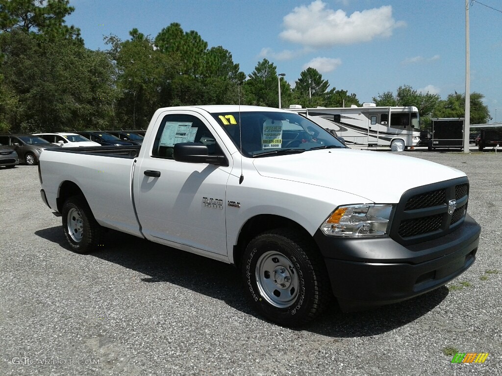 2017 1500 Tradesman Regular Cab 4x4 - Bright White / Black/Diesel Gray photo #7