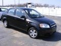 2007 Black Chevrolet Aveo LS Sedan  photo #4