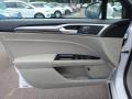 Medium Light Stone 2017 Ford Fusion Hybrid SE Door Panel