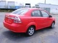 2007 Victory Red Chevrolet Aveo LS Sedan  photo #3