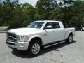 Pearl White - 2500 Laramie Longhorn Mega Cab 4x4 Photo No. 1