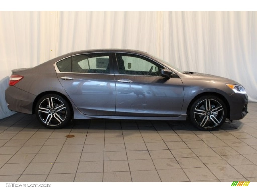 2017 Accord Sport Sedan - Modern Steel Metallic / Black photo #3