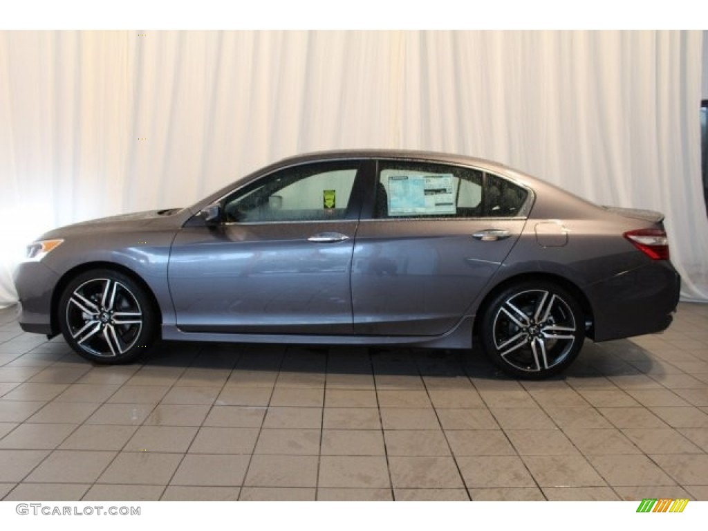 2017 Accord Sport Sedan - Modern Steel Metallic / Black photo #5