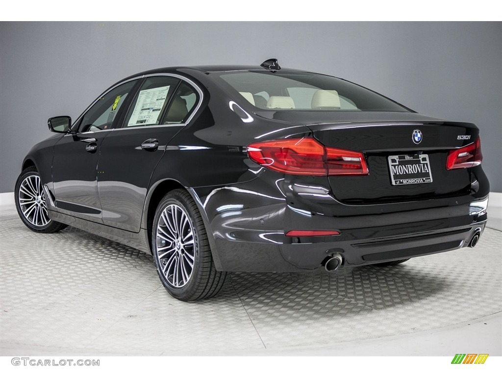 2017 5 Series 530i Sedan - Jet Black / Canberra Beige photo #3