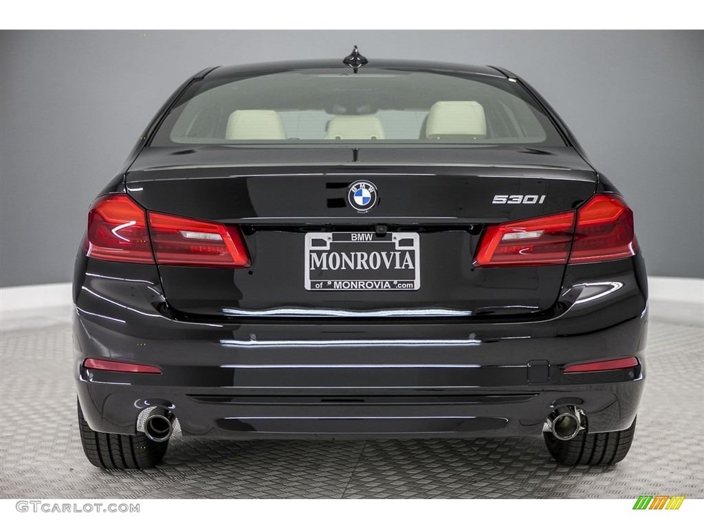 2017 5 Series 530i Sedan - Jet Black / Canberra Beige photo #4