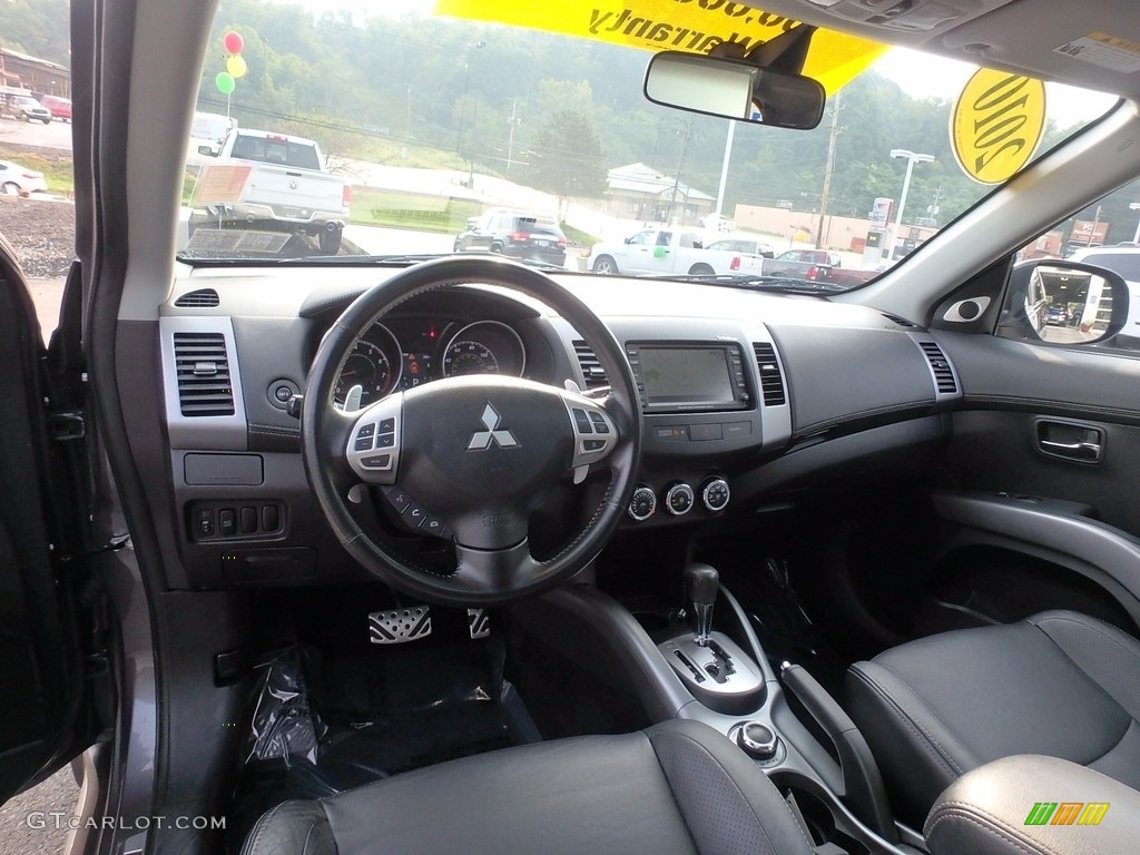 2010 Outlander GT 4WD - Graphite Gray Pearl / Black photo #9