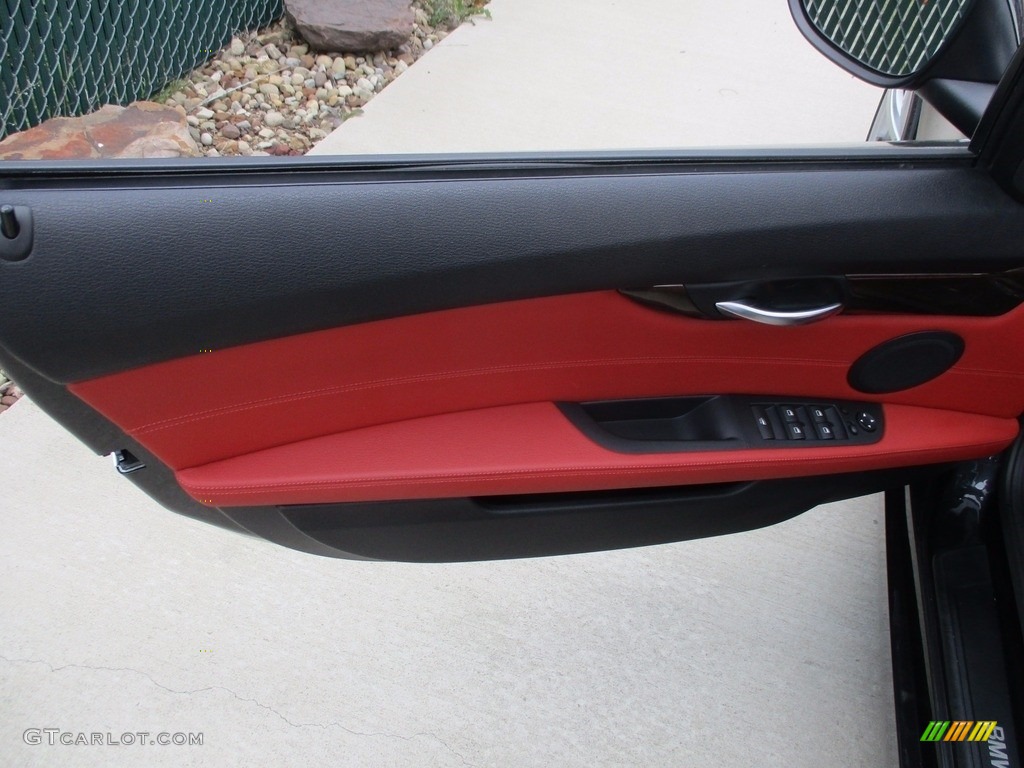 2012 Z4 sDrive28i - Black Sapphire Metallic / Coral Red photo #11