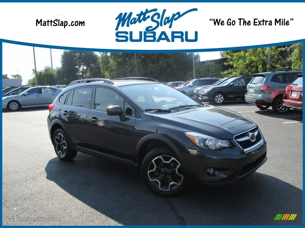 2015 XV Crosstrek 2.0i Premium - Dark Gray Metallic / Black photo #1