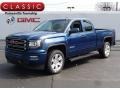 Stone Blue Metallic - Sierra 1500 SLE Double Cab 4WD Photo No. 1