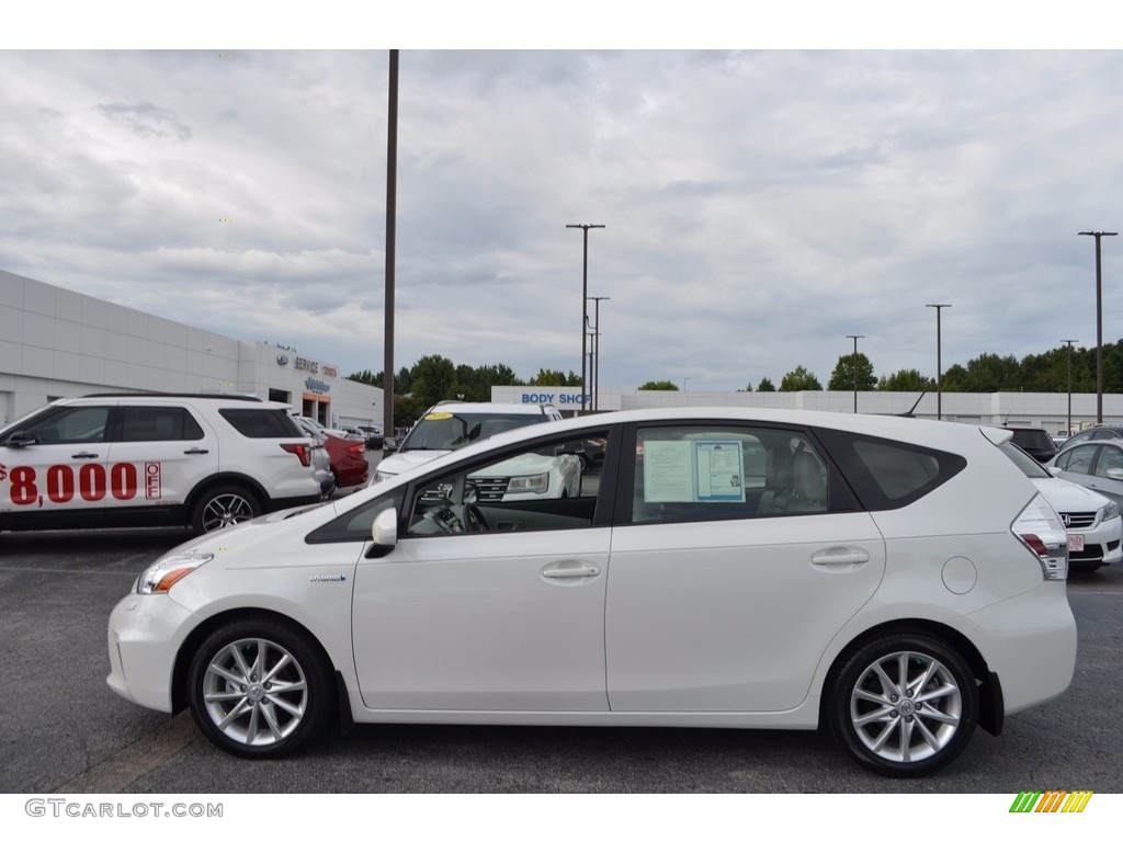 2013 Prius v Three Hybrid - Classic Silver Metallic / Bisque photo #6