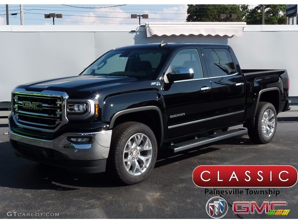 2018 Sierra 1500 SLT Crew Cab 4WD - Onyx Black / Jet Black photo #1