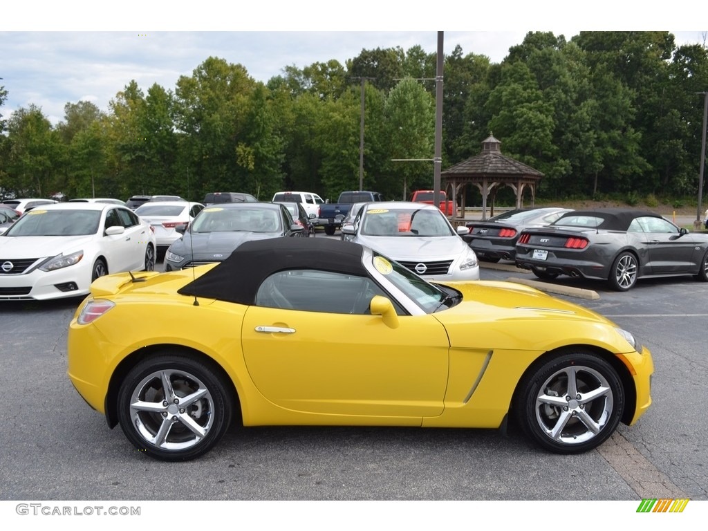 2008 Sky Red Line Roadster - Sunburst Yellow / Black photo #3
