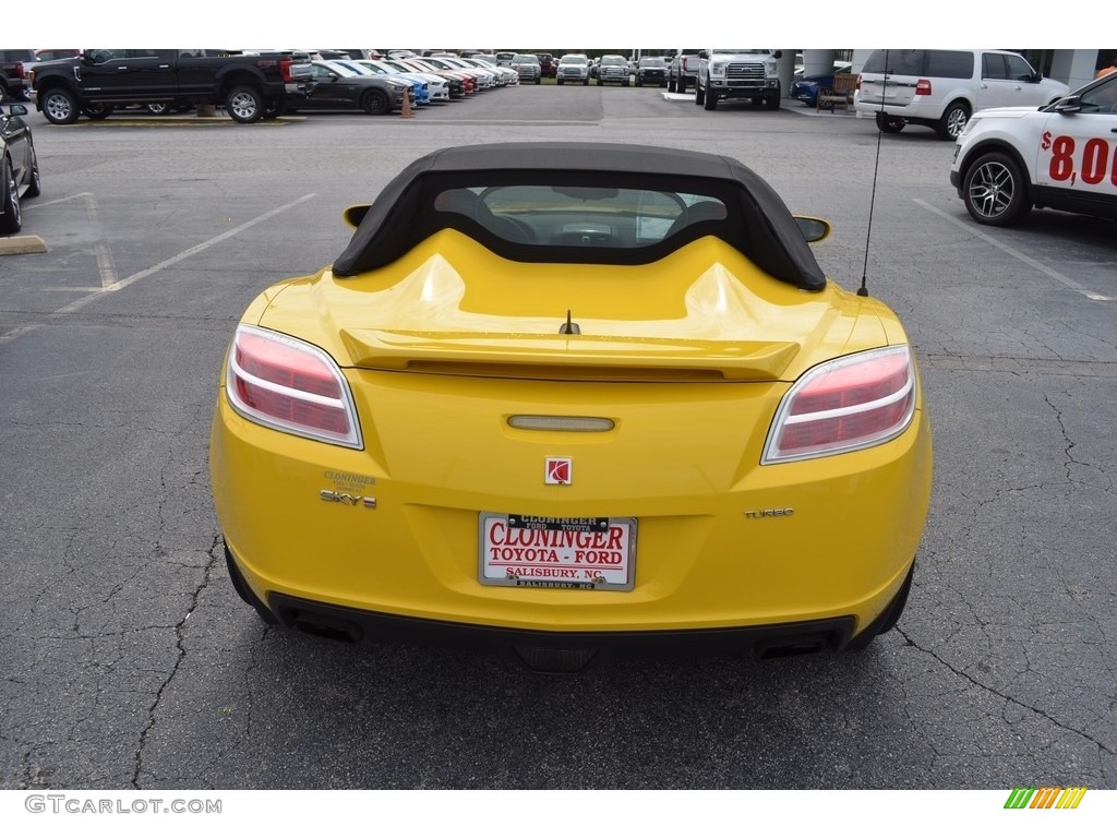 2008 Sky Red Line Roadster - Sunburst Yellow / Black photo #7