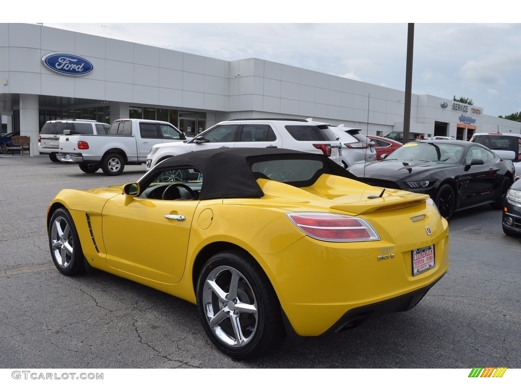 2008 Sky Red Line Roadster - Sunburst Yellow / Black photo #10