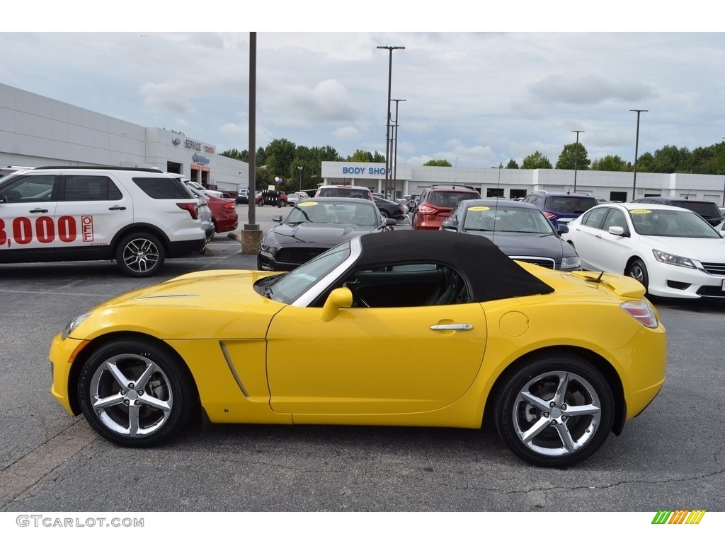 2008 Sky Red Line Roadster - Sunburst Yellow / Black photo #11