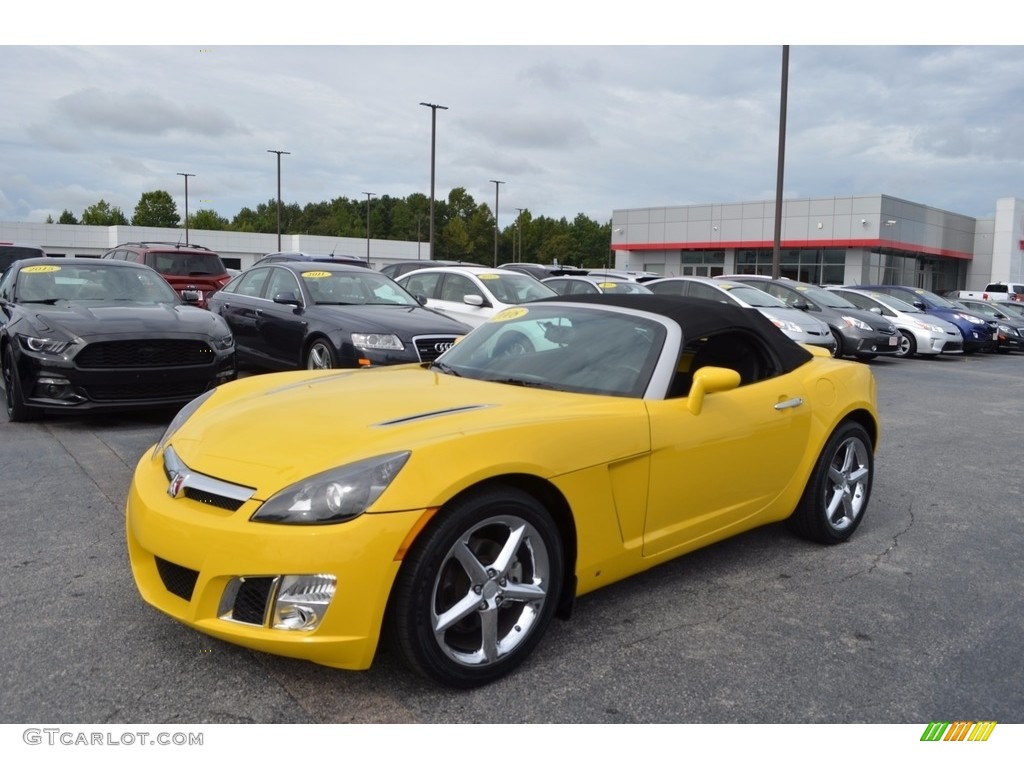 2008 Sky Red Line Roadster - Sunburst Yellow / Black photo #12