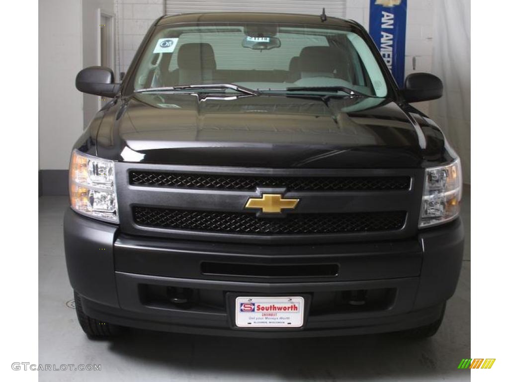 2009 Silverado 1500 Extended Cab 4x4 - Black / Dark Titanium photo #2