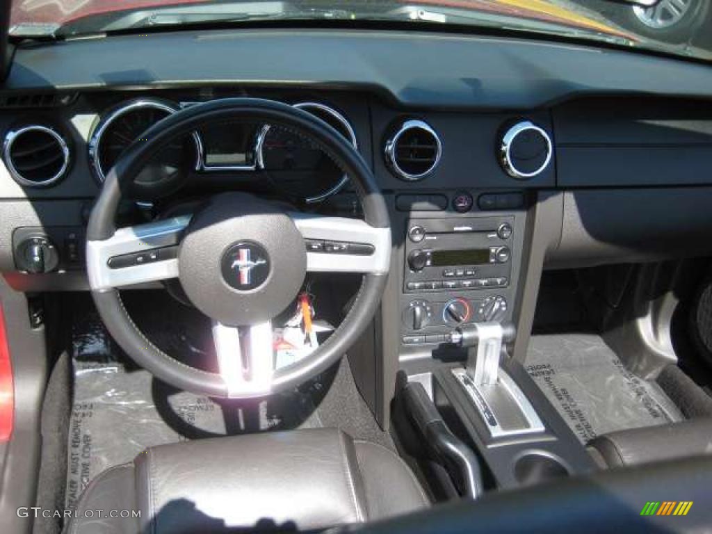 2006 Mustang V6 Premium Convertible - Redfire Metallic / Dark Charcoal photo #7
