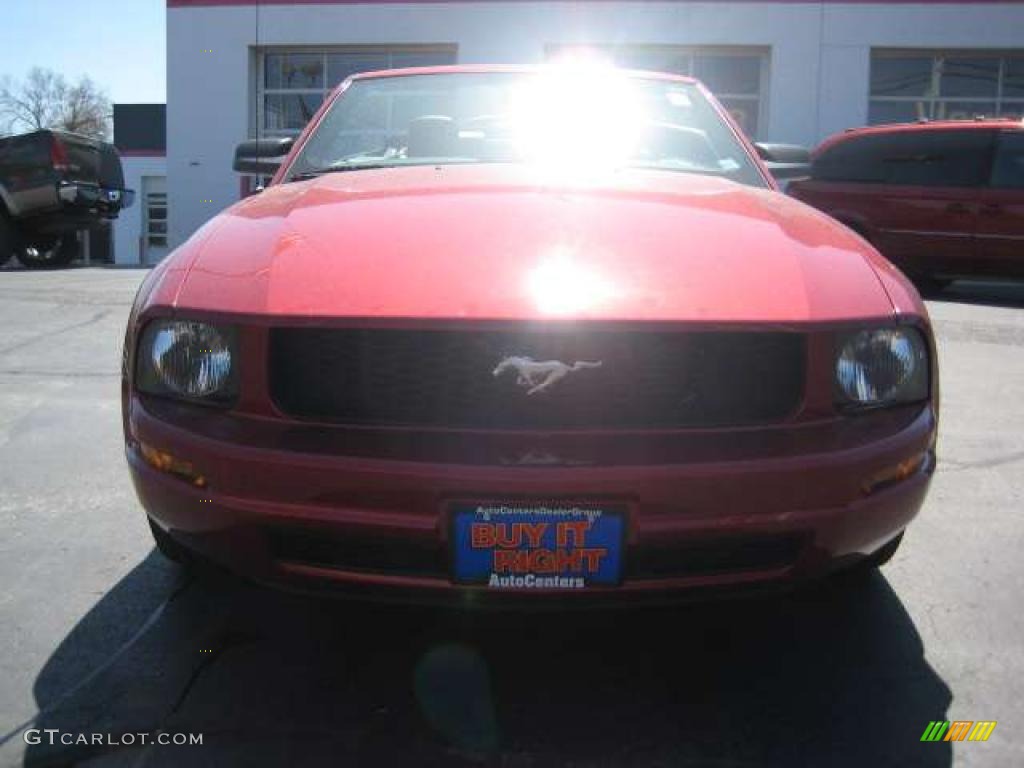 2006 Mustang V6 Premium Convertible - Redfire Metallic / Dark Charcoal photo #12