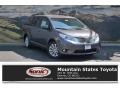 2017 Predawn Gray Mica Toyota Sienna XLE AWD  photo #1