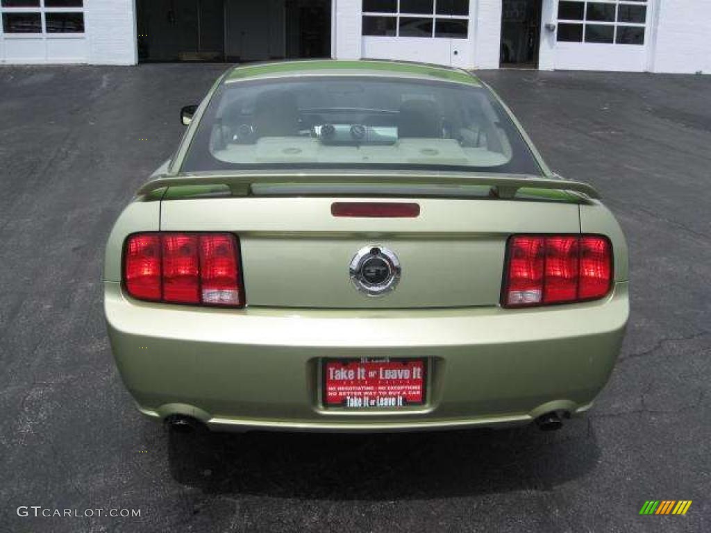 2006 Mustang GT Premium Coupe - Legend Lime Metallic / Light Parchment photo #3