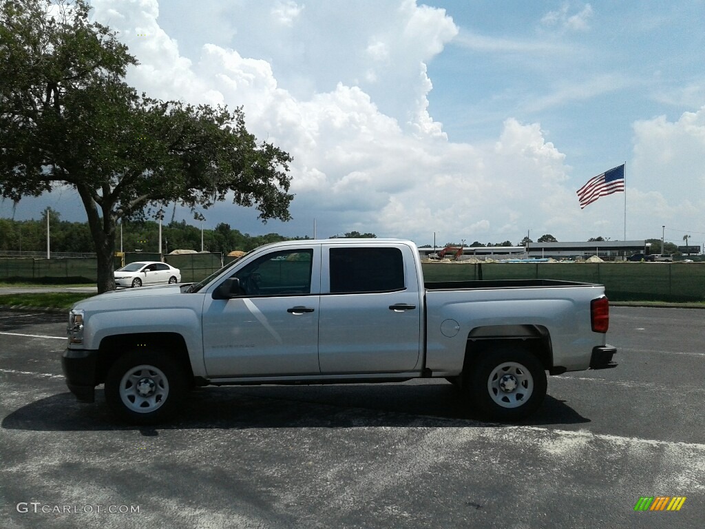 2017 Silverado 1500 WT Crew Cab - Silver Ice Metallic / Dark Ash/Jet Black photo #2