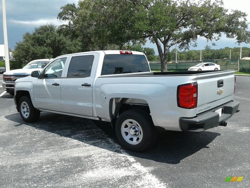 2017 Silverado 1500 WT Crew Cab - Silver Ice Metallic / Dark Ash/Jet Black photo #3