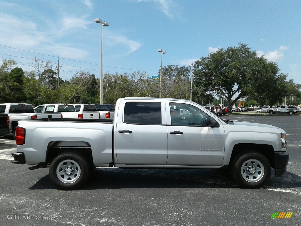 2017 Silverado 1500 WT Crew Cab - Silver Ice Metallic / Dark Ash/Jet Black photo #6